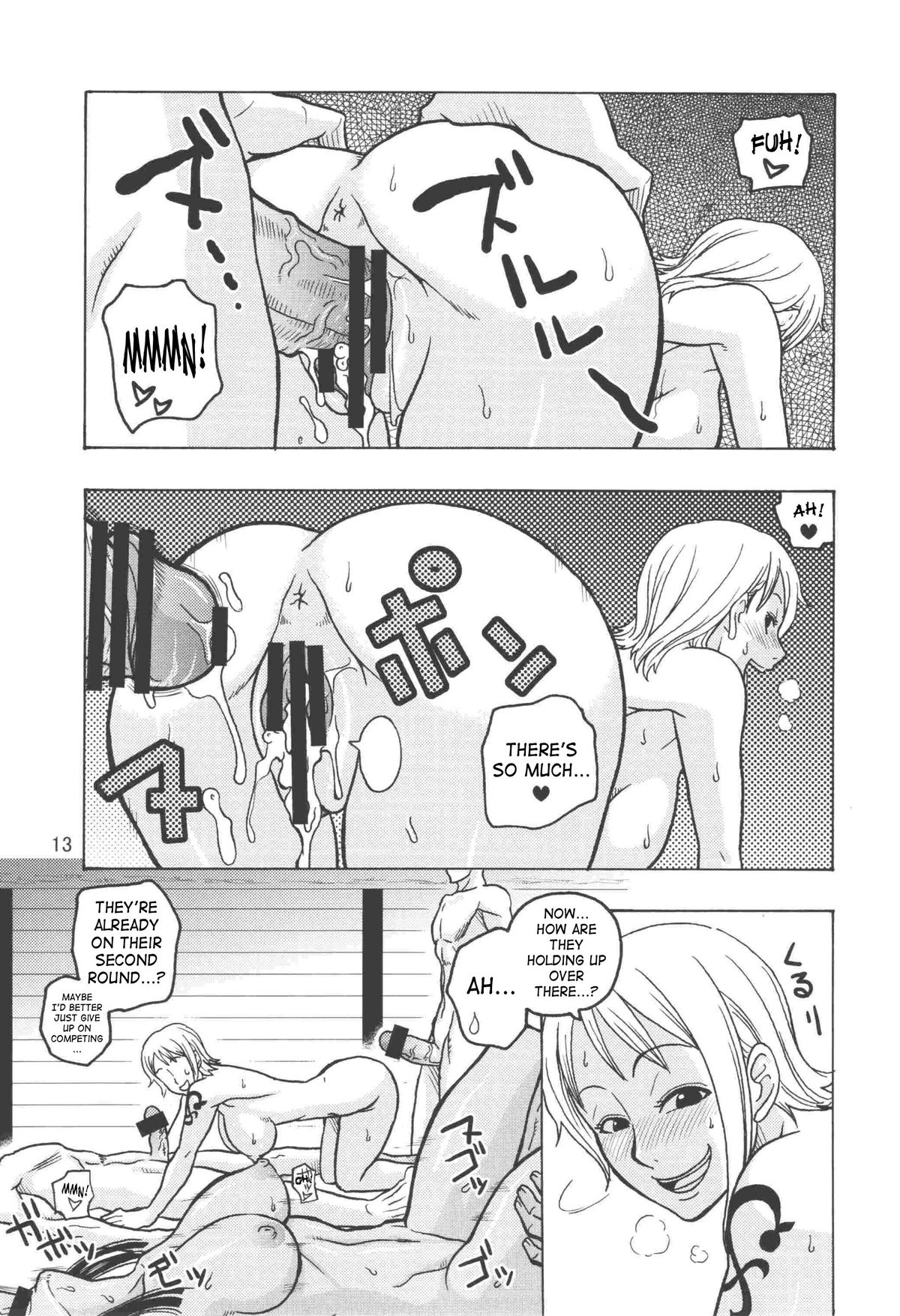 (C74) [ACID-HEAD (ムラタ。)] ナミの航海日誌EX ナミロビ2 (ワンピース) [英訳]