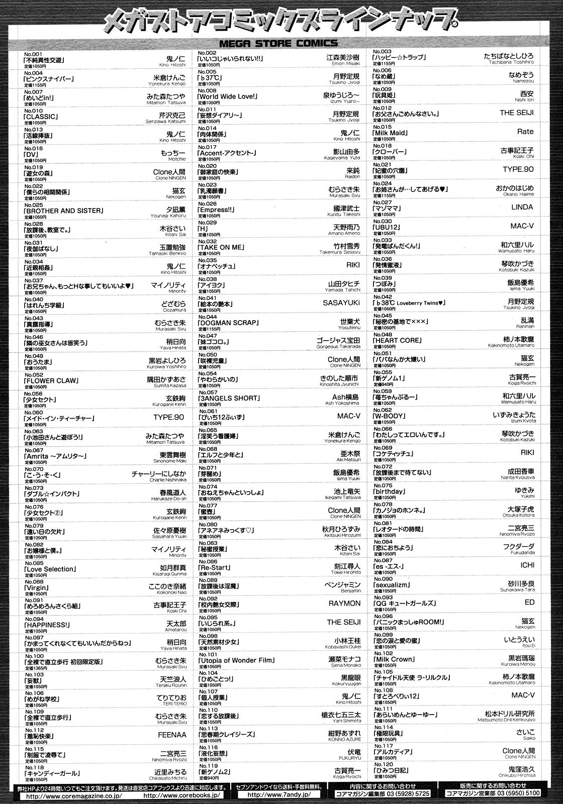 コミックメガストア 2008年3月号