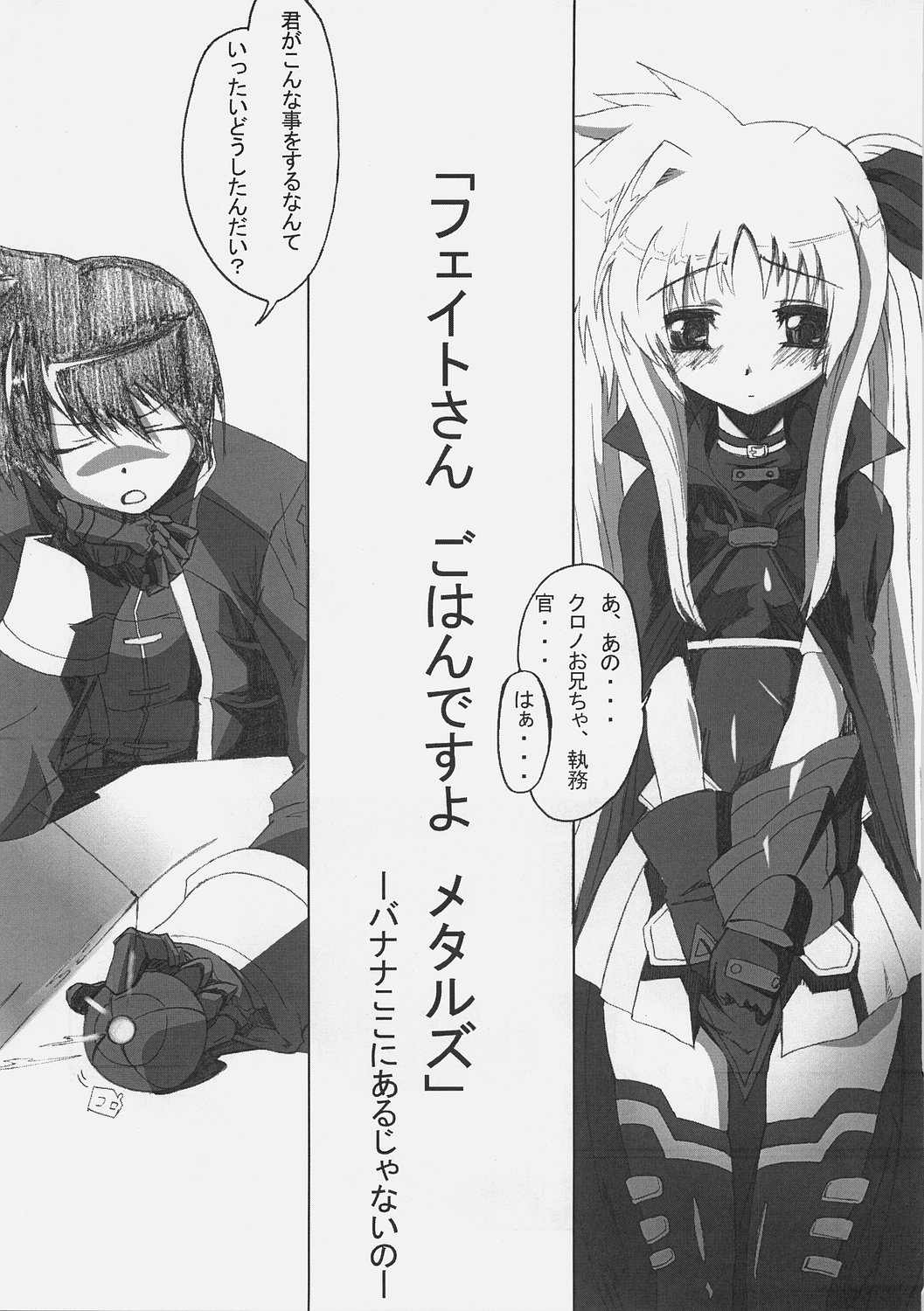 [くろのとくろえ (くろの)] フェイトさんごはんですよ！メタルス (魔法少女リリカルなのは)