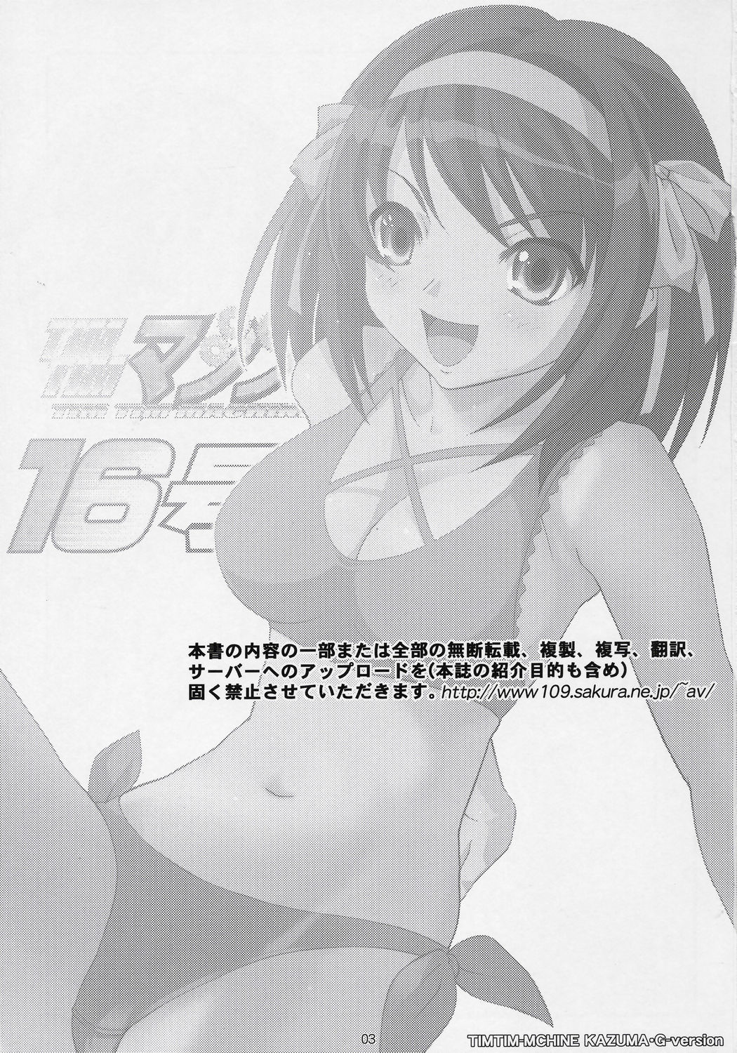 (C70) [TIMTIMマシン (カズマ・G-VERSION)] TIMTIMマシン16号 (涼宮ハルヒの憂鬱)