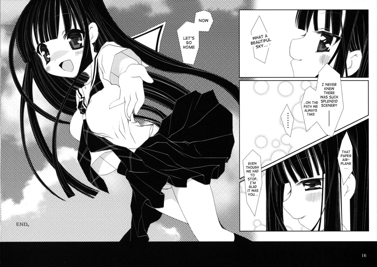 (C70) [	ふるり。(ヒナユキウサ)] 青い空に白い紙飛行機 (キミキス) [英訳]