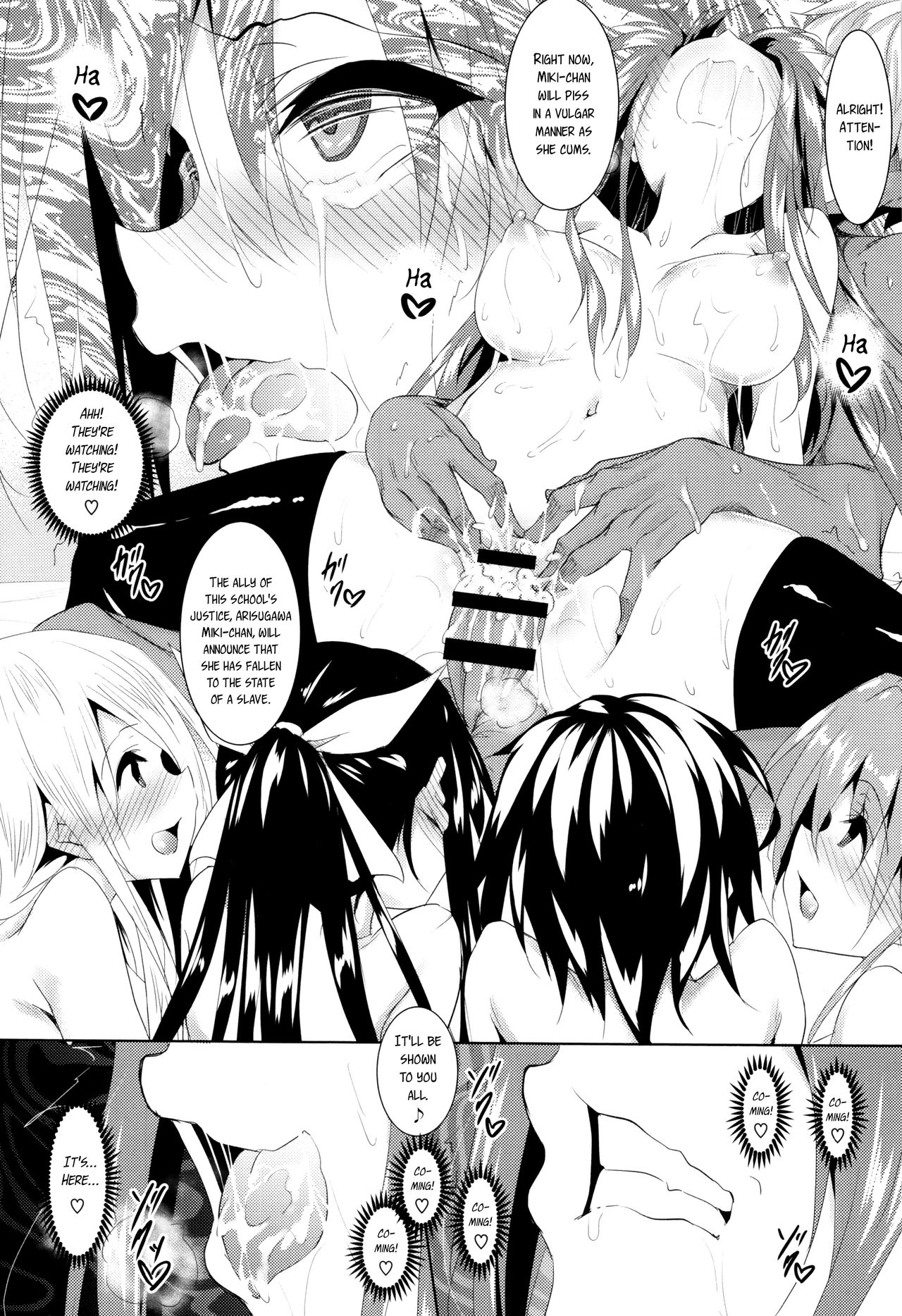 [復八磨直兎] 聖百合ケ丘女学園性奴会 第1-7話 [英訳]