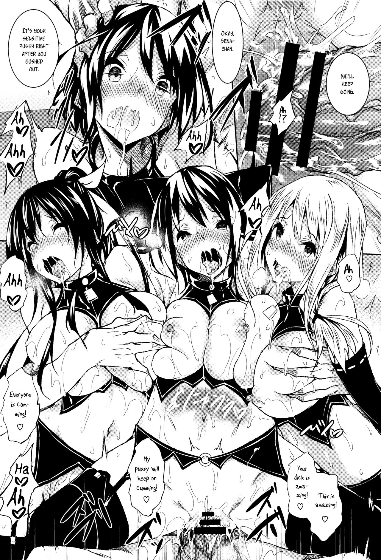 [復八磨直兎] 聖百合ケ丘女学園性奴会 第1-7話 [英訳]