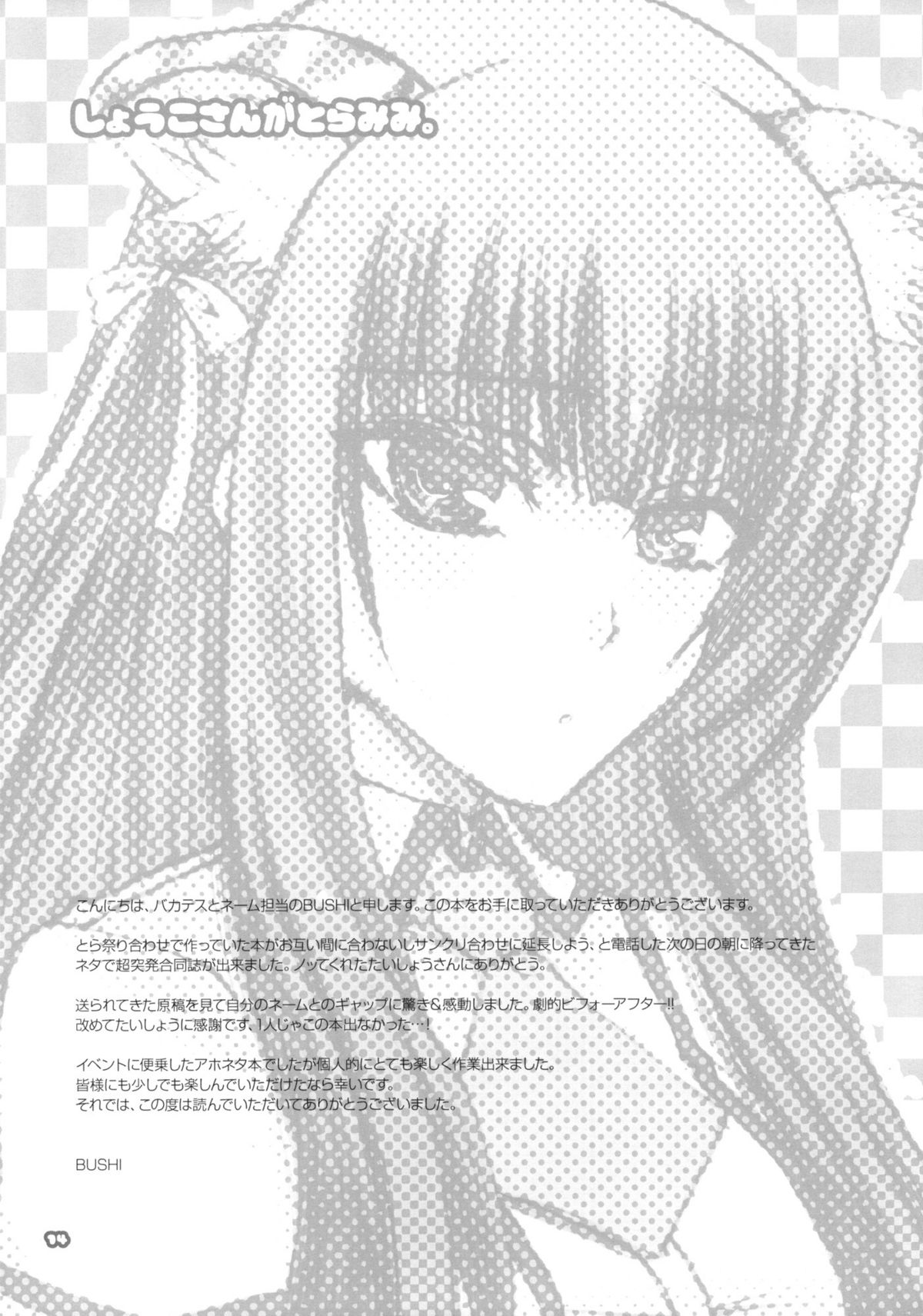 (とら祭り2010) [ああ愛してる (たいしょう、BUSHI)] とらみみ本 (化物語、バカとテストと召喚獣)