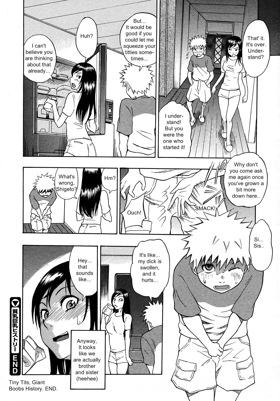 [しでん晶] 貧乳巨乳ヒストリー (コミックメガストア 2008年3月号) [英訳]