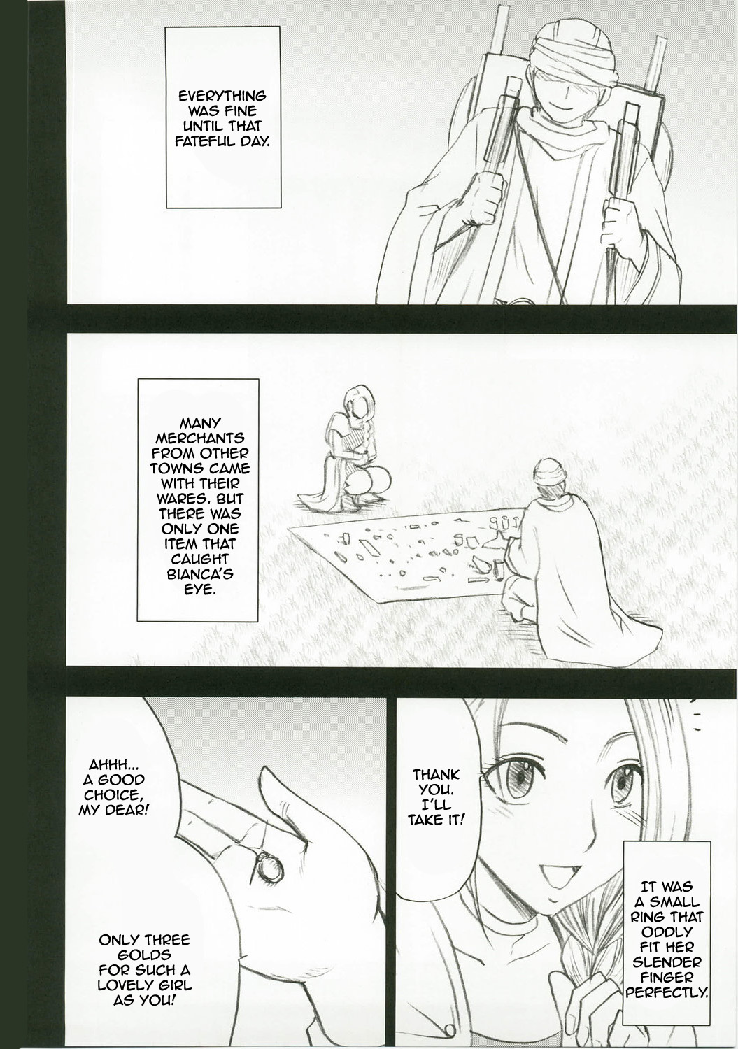 ビアンカの物語（ドラゴンクエストV）[英語] [書き直し]