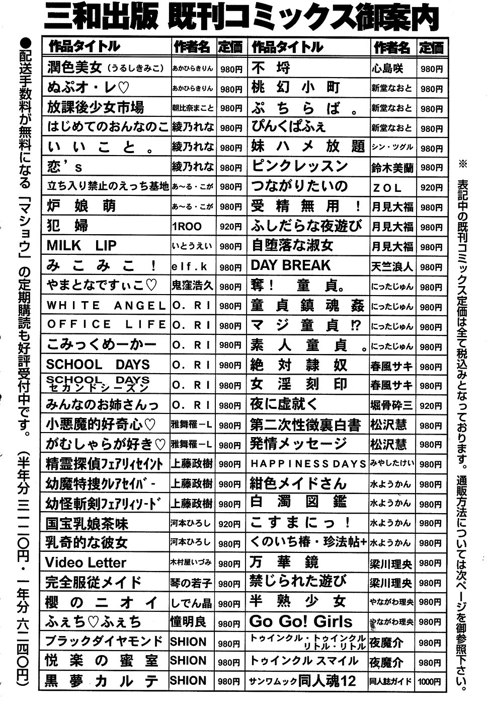 コミック・マショウ 2007年2月号