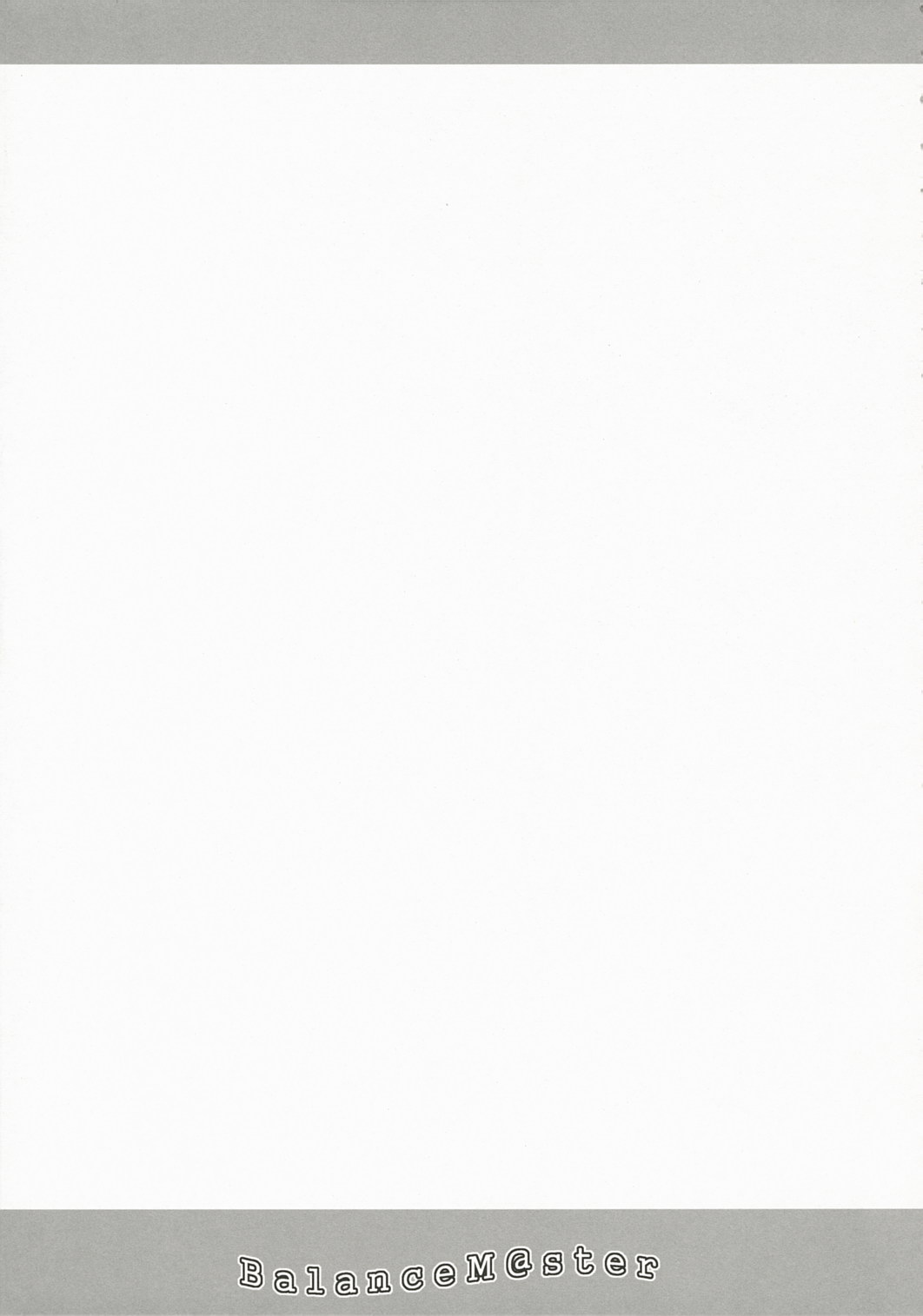 (サンクリ35) [ペパクラ (永田翼)] BalanceM@ster (アイドルマスター)