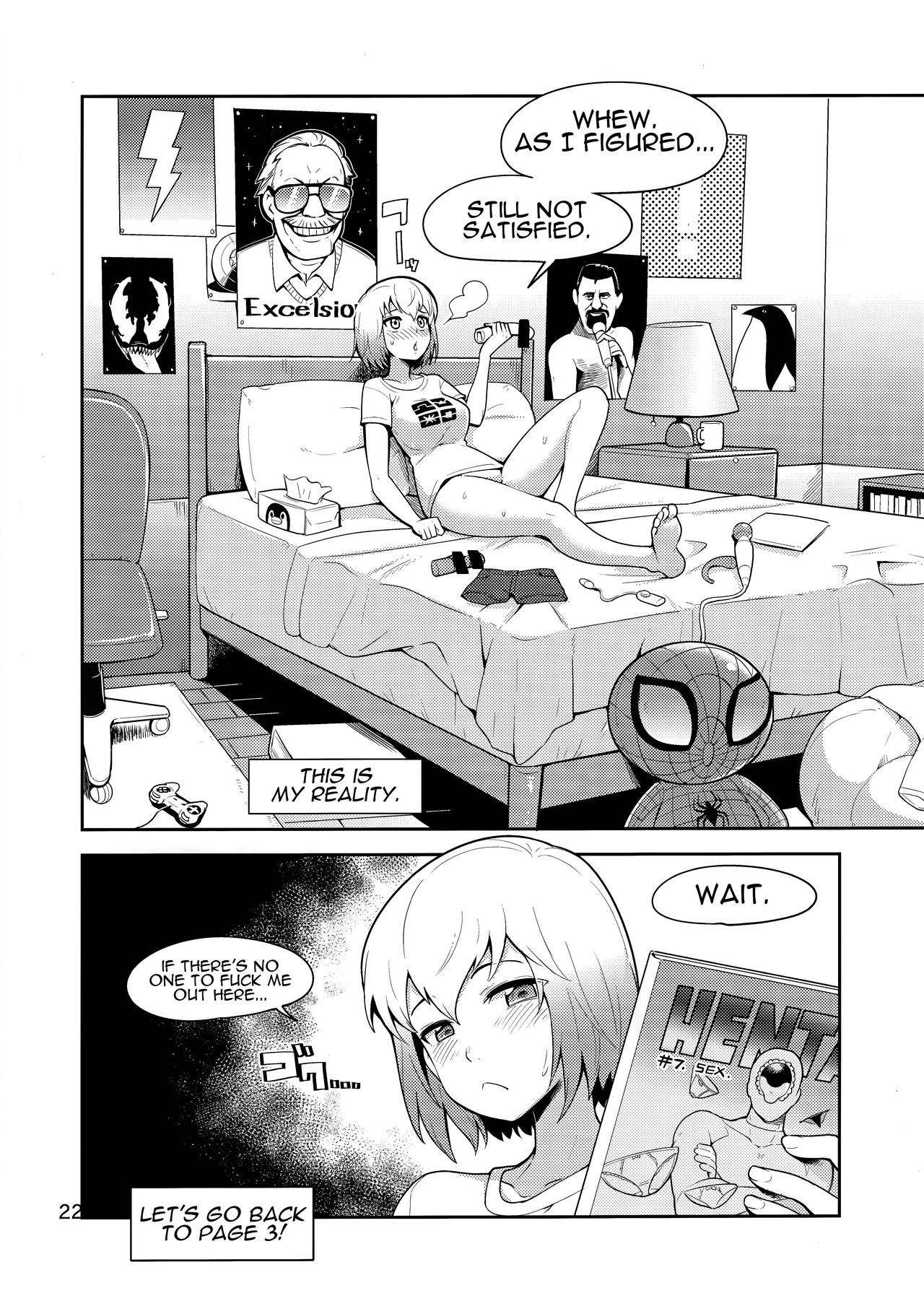 (C95) [こたう (ボウイナイフ)] グウェンプーノレ エッチな世界にお邪魔しま～す (Gwenpool) [英訳]