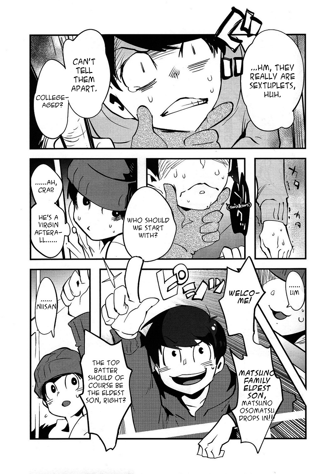 [アサルトマシンガン (テルミン)] 金がないなら体で払ってもらおうじゃねえかEXさん (おそ松さん) [英訳] [2016年1月24日]