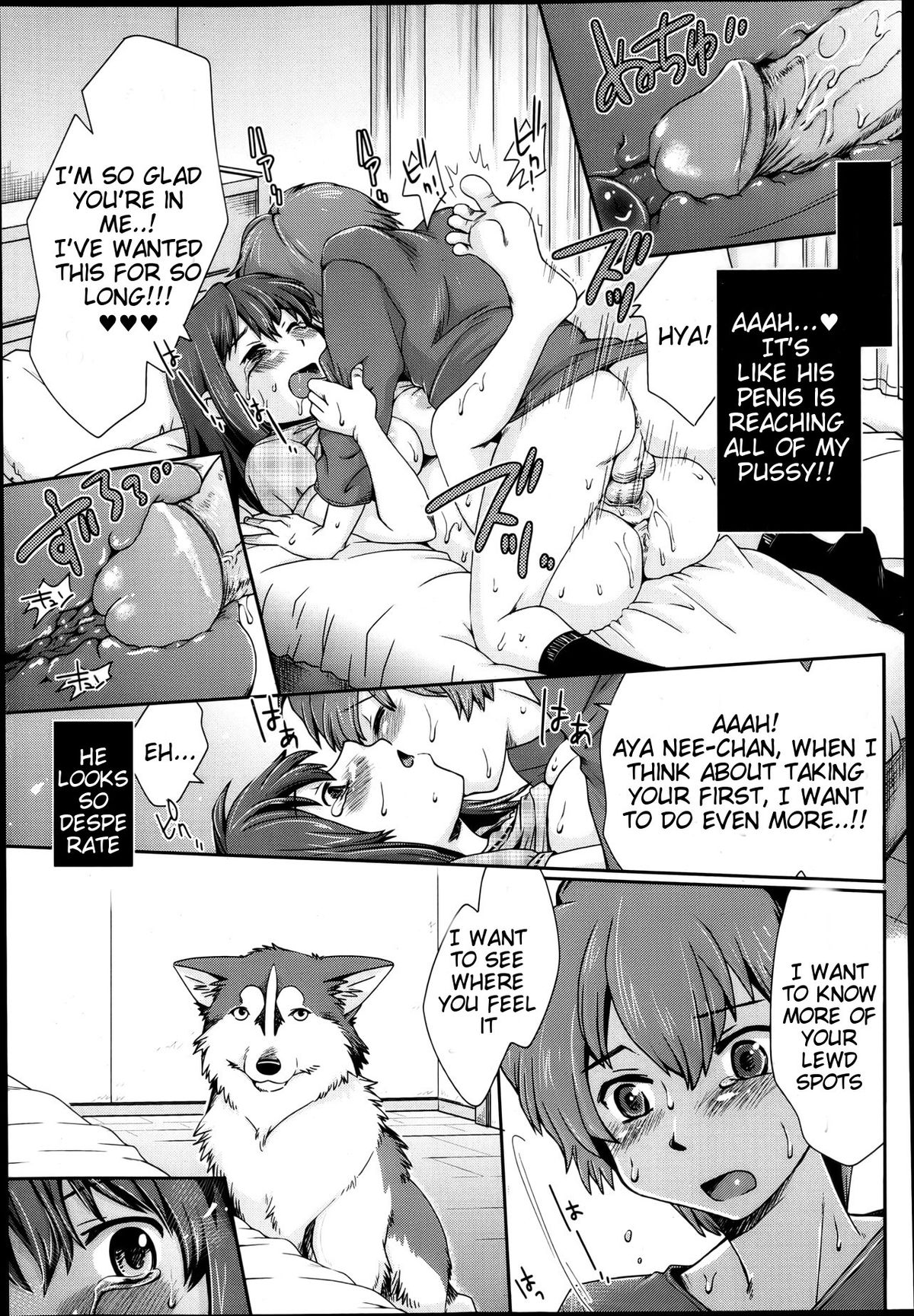 [倉子倉次] へんたい姉弟と犬 (COMIC 天魔 2013年4月号) [英訳] [無修正]