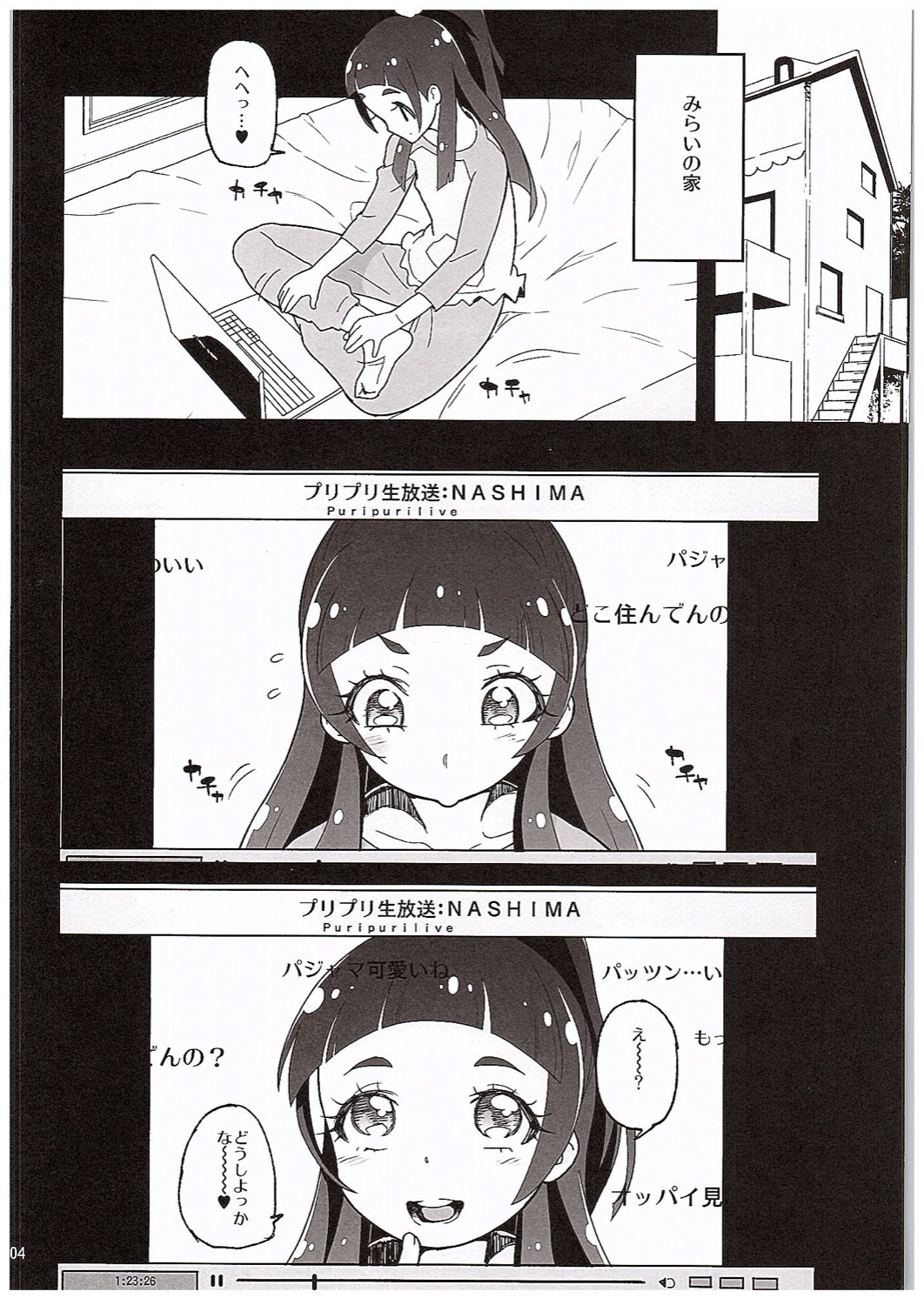 (COMIC1☆10) [くろほんやさん (山下クロヲ)] 天○川きららリコとみらいとエロ生配信勝負ア○ルでも何でも見せてくれるチョロイ生主がプ○キュアだった件。 (魔法つかいプリキュア!, Go! プリンセスプリキュア)