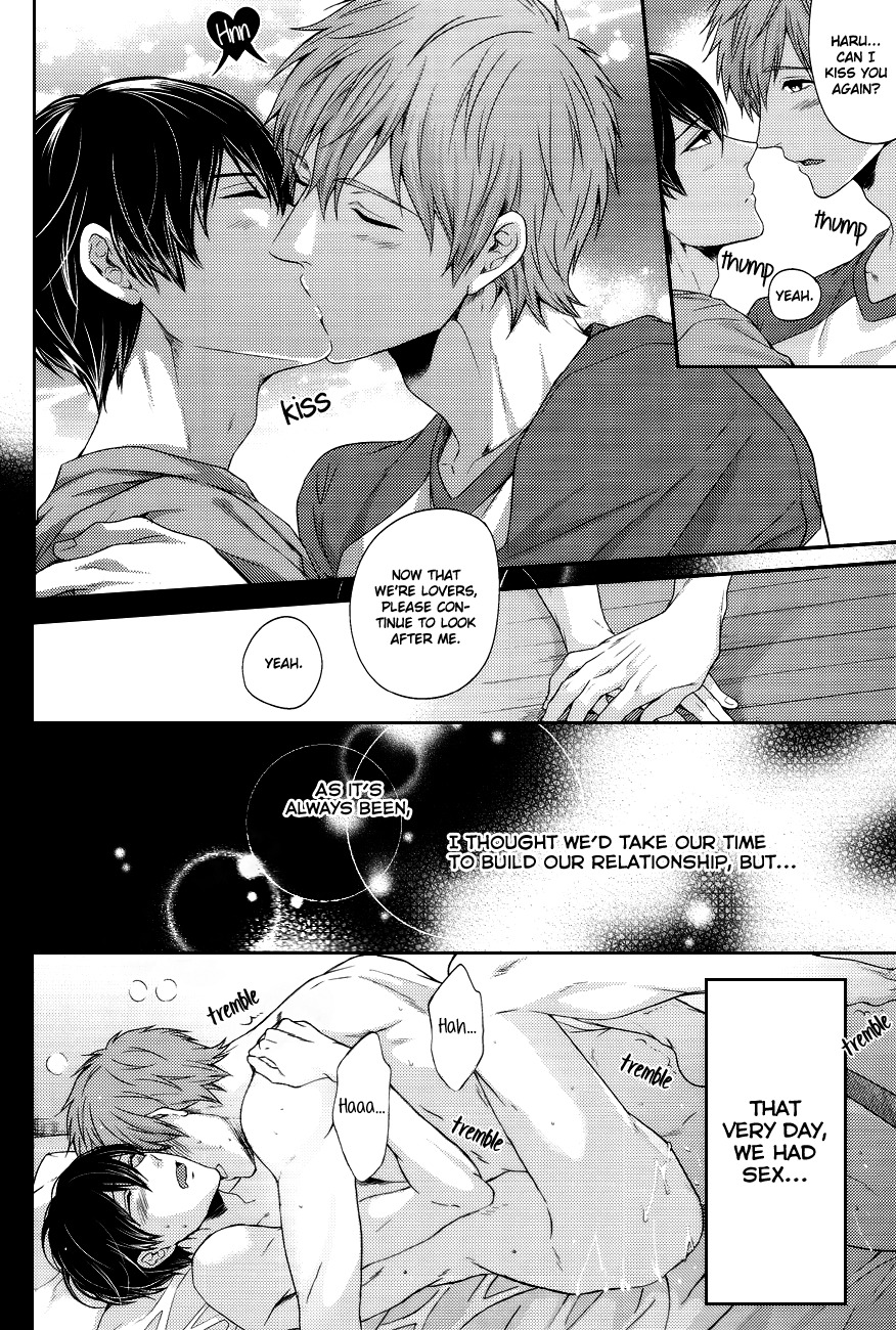 (恋愛自由形!大阪大会) [からあげオブザイヤー (からあげむちお)] ハルちゃんはシたがりヨクバリ (Free!) [英訳]