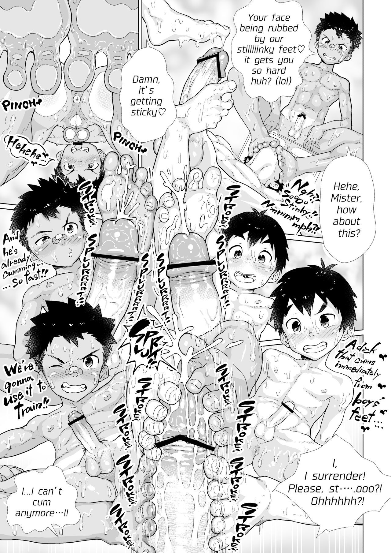 [ダンジエンジン (司馬ゆうじ)] オスガキ銭湯 [英訳] [DL版]