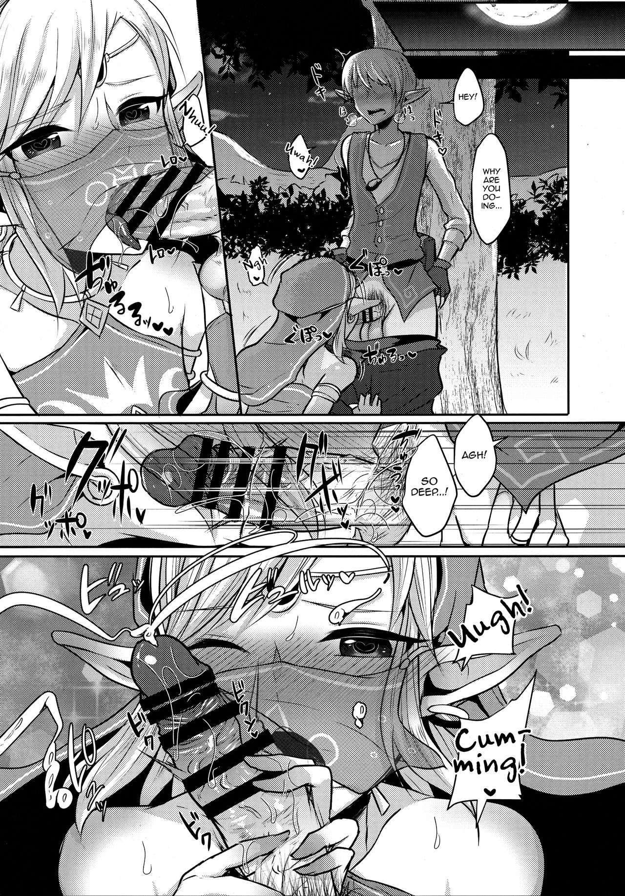 (C93) [まるちぃず (るんるん)] 誘惑の赤い月と二人の秘密 (ゼルダの伝説) [英訳]