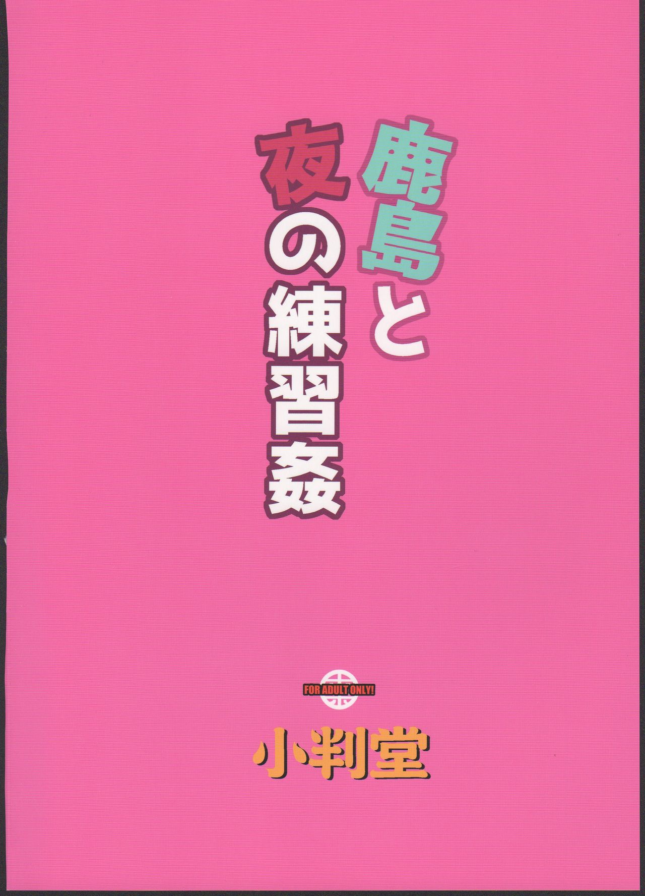 (C91) [小判堂 (さめだ小判)] 鹿島と夜の練習姦 (艦隊これくしょん-艦これ-) [中国翻訳]