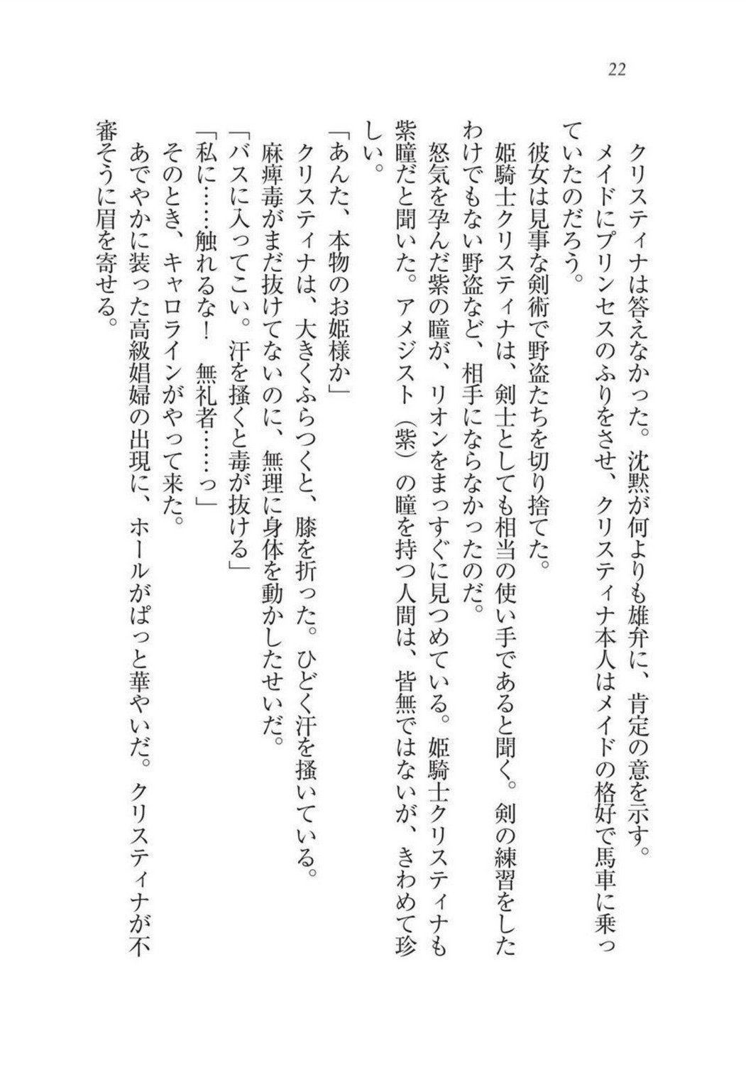 クリスティーナ戦記ほうしの姫岸からコックキョウの少年
