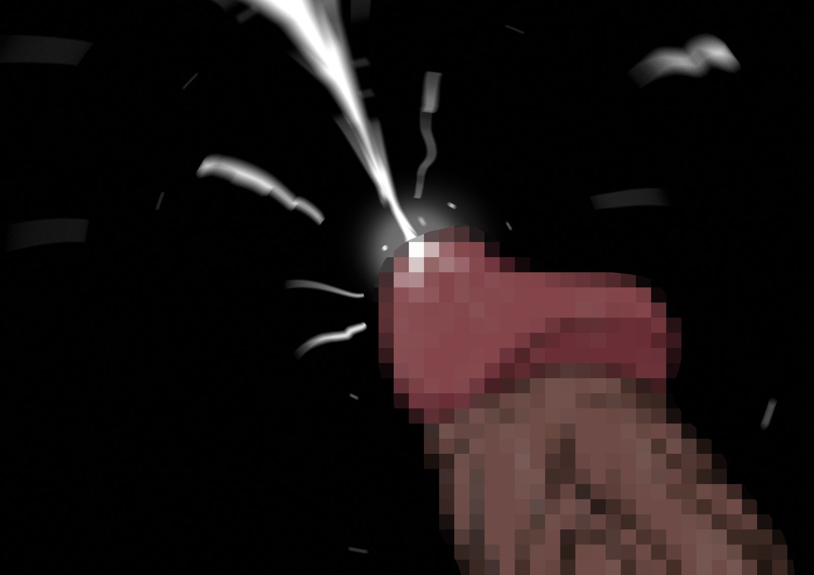 真琴、忍道でミルク影VS黒陰茎