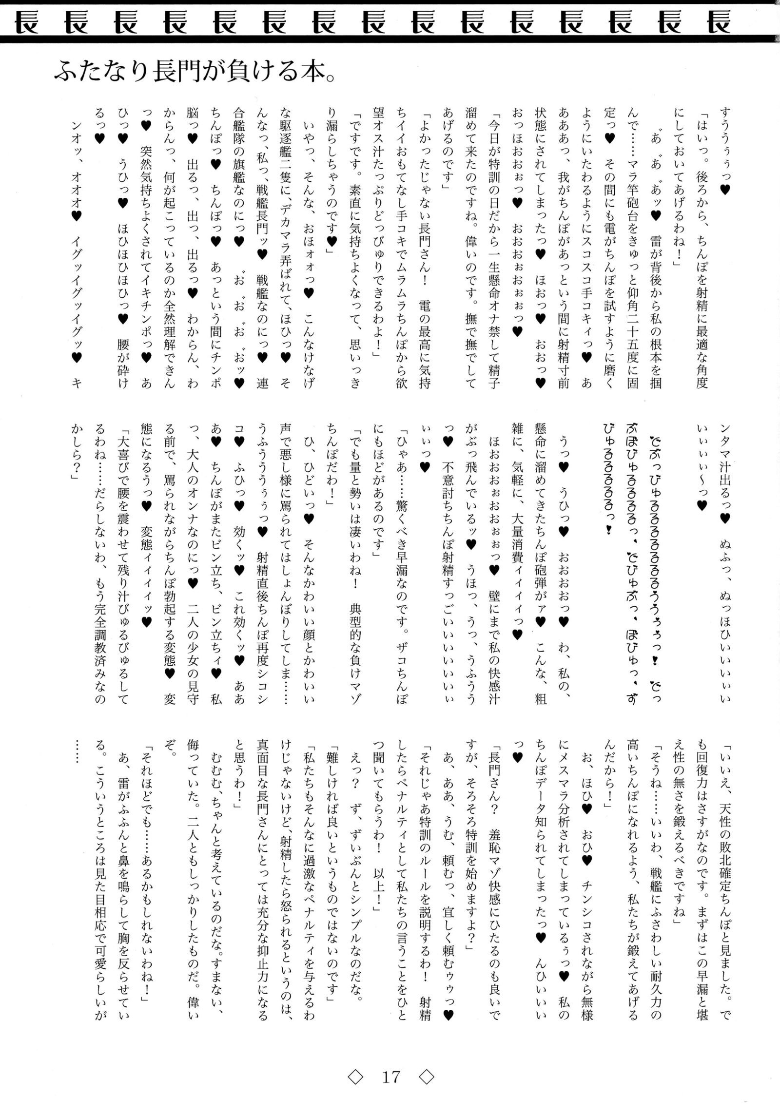 ふたなり長門がまける本。