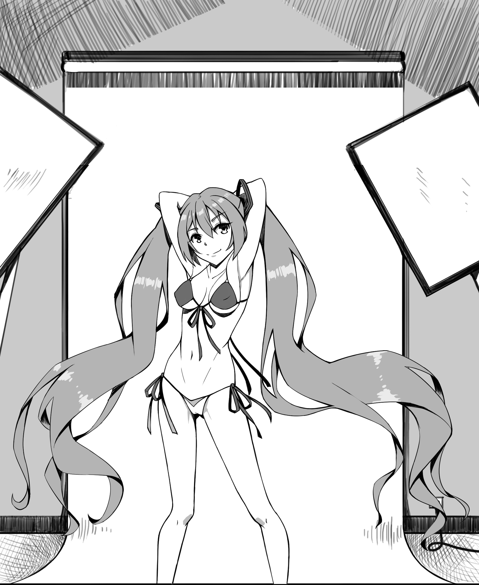 初音ミクのスタジオ