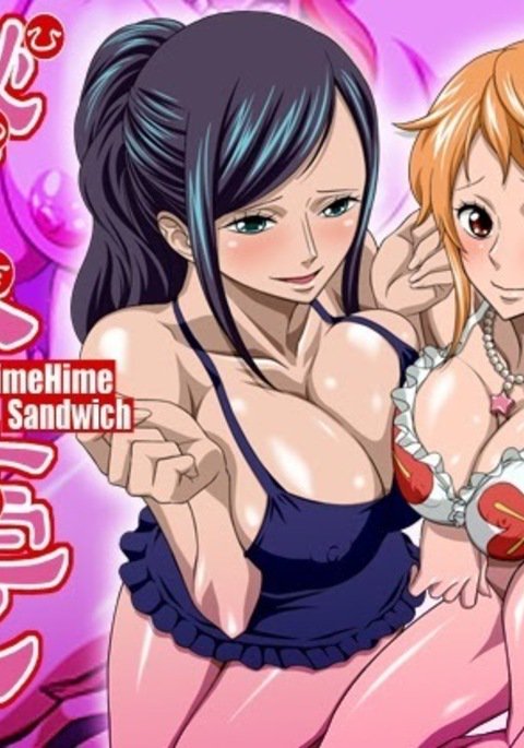 ナミとロビン姫姫サンドイッチ ナミとロビン姫姫サンドイッチ