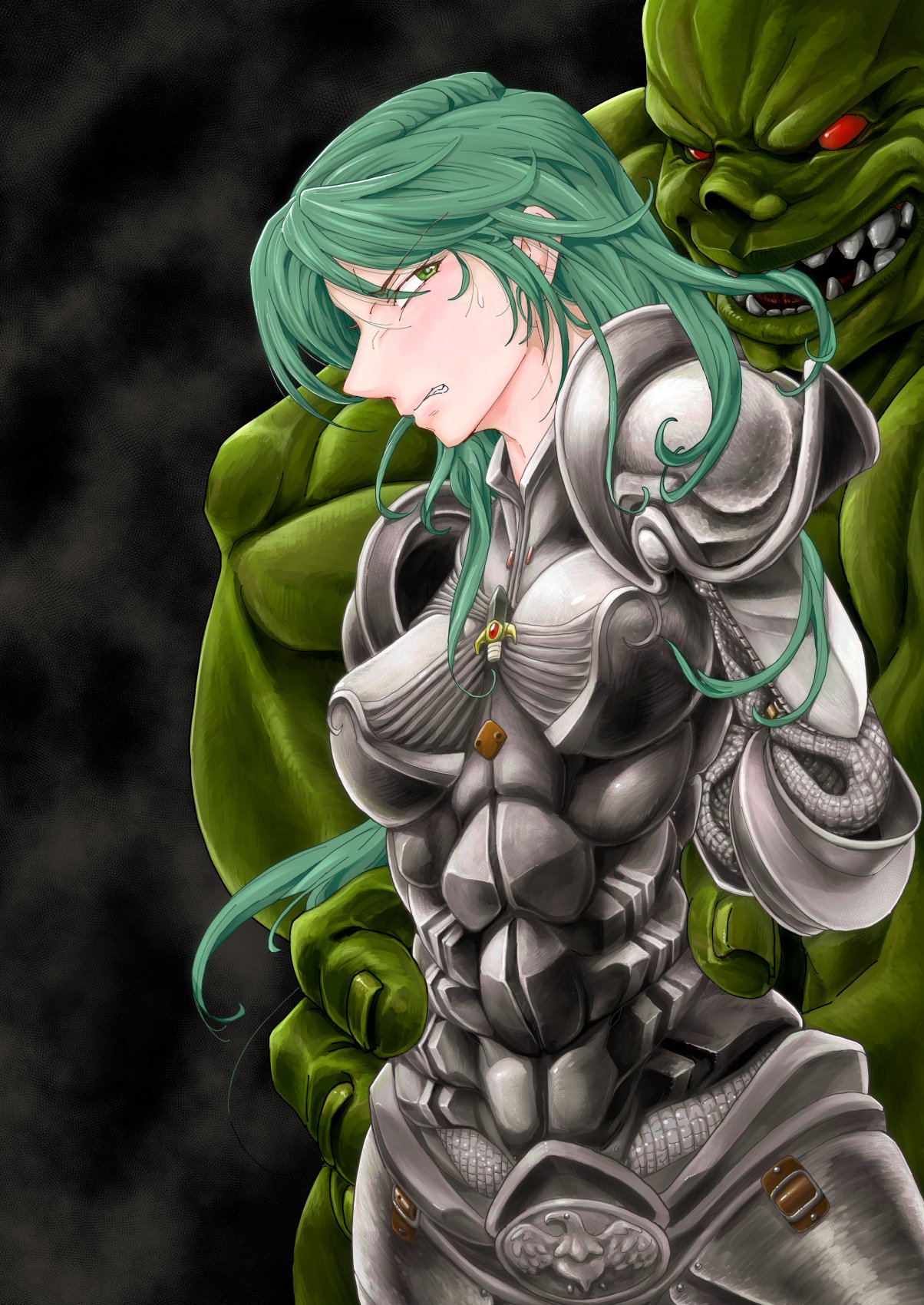 女騎士の違反と剃毛