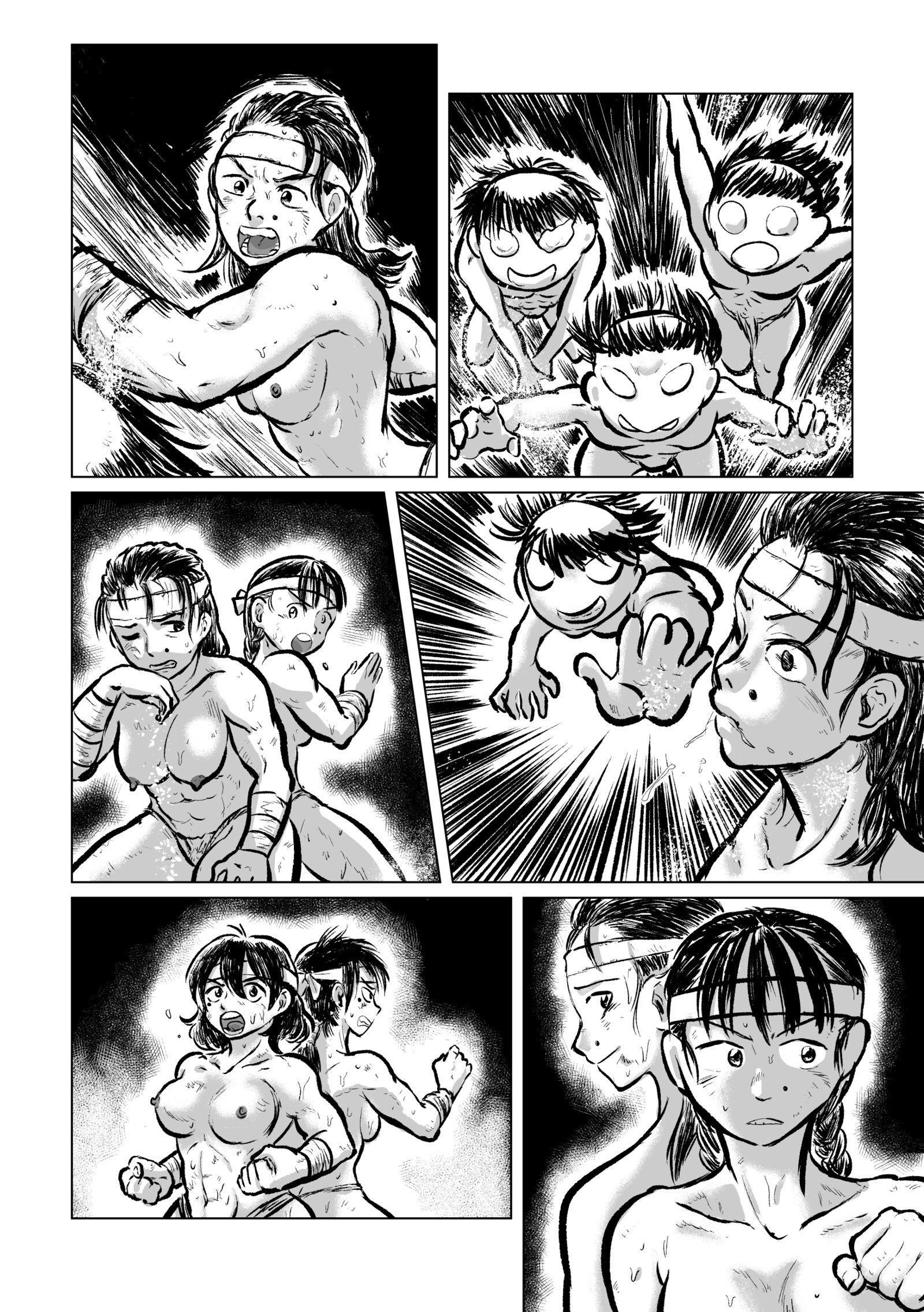 カッパVS女性ダイバー