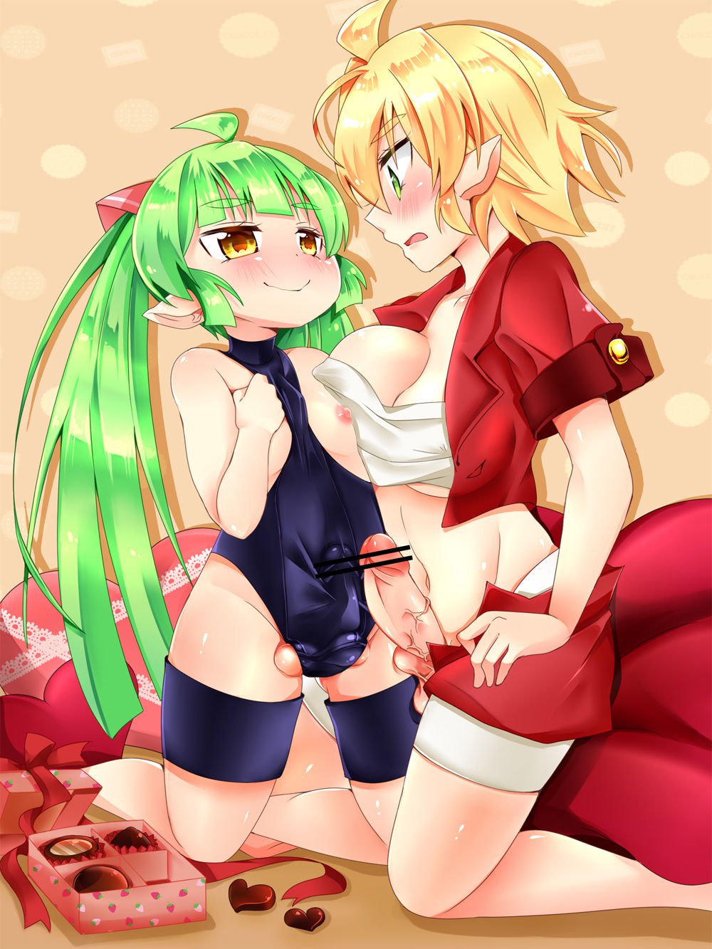 バレンタインのふたなりさぶんです