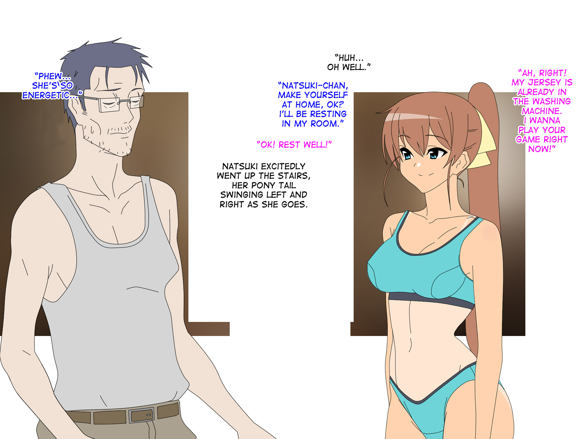 おやじのためにどんどんきれいになっていくおさななじみ