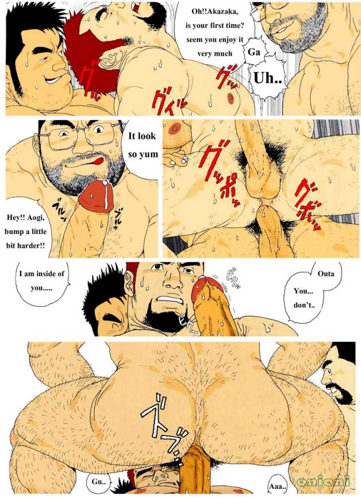 1つの部屋に5人の男がハードミックス