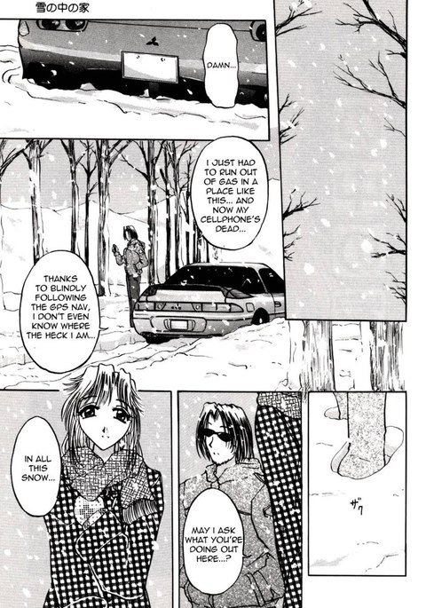 雪の中の家 雪の中の家