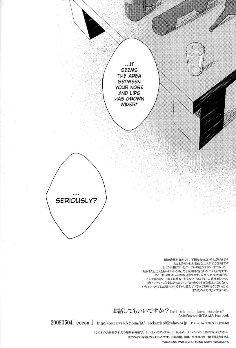 Hetalia Darf ich mit Ihnensprechen