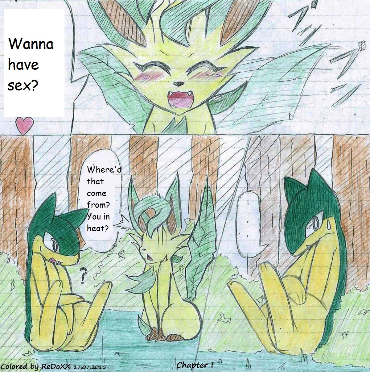 リーフィアXマグマラシ リーフィアXマグマラシ