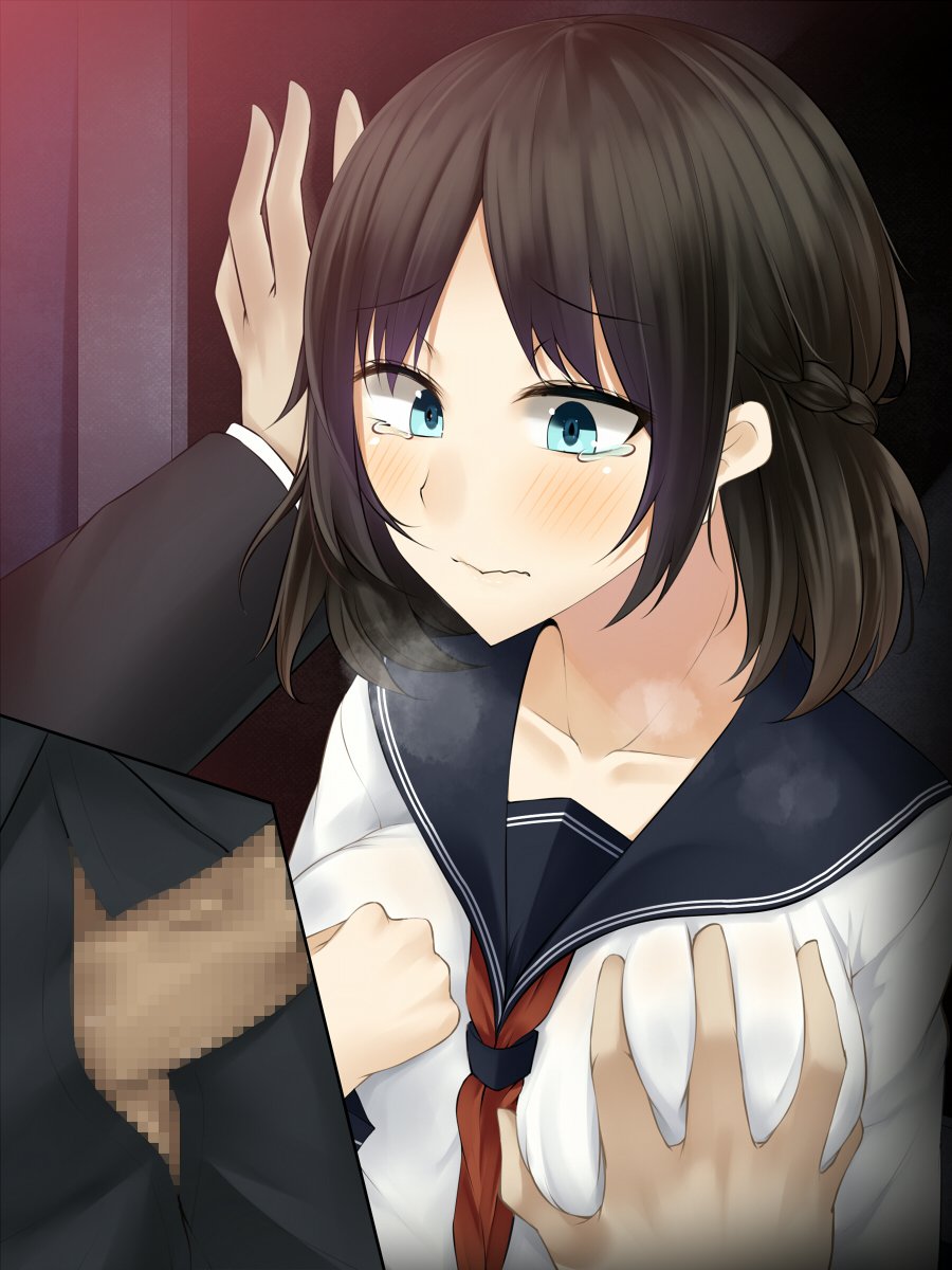 でんしゃのなか、みつのおふけい