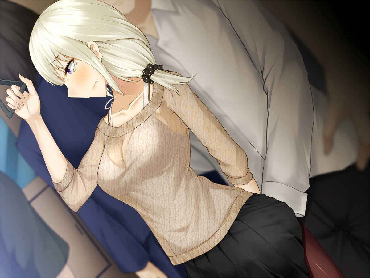 でんしゃのなか、みつのおふけい