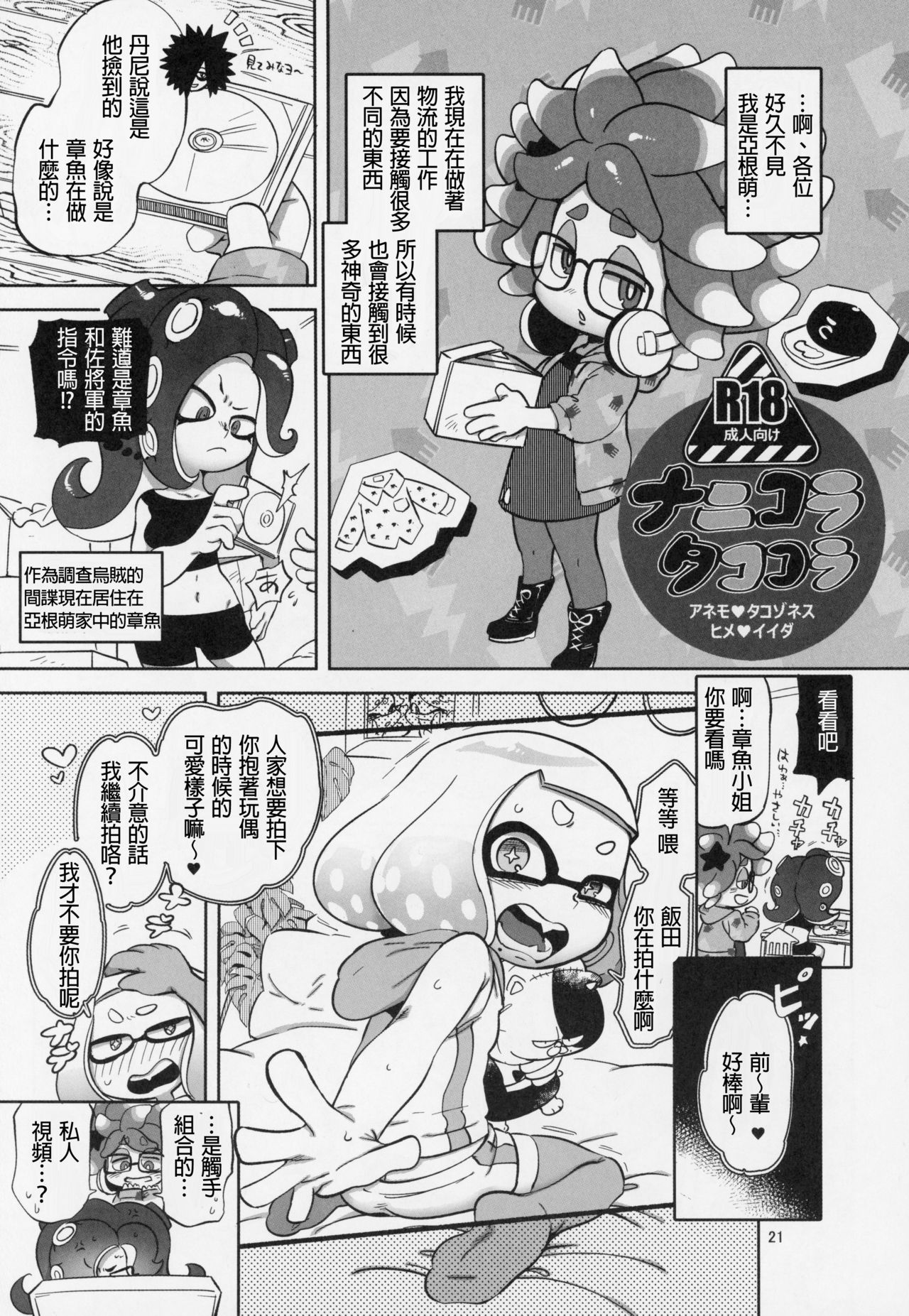 (C95) [南北屋 (南北)] 異文化交流 (スプラトゥーン) [中国翻訳]