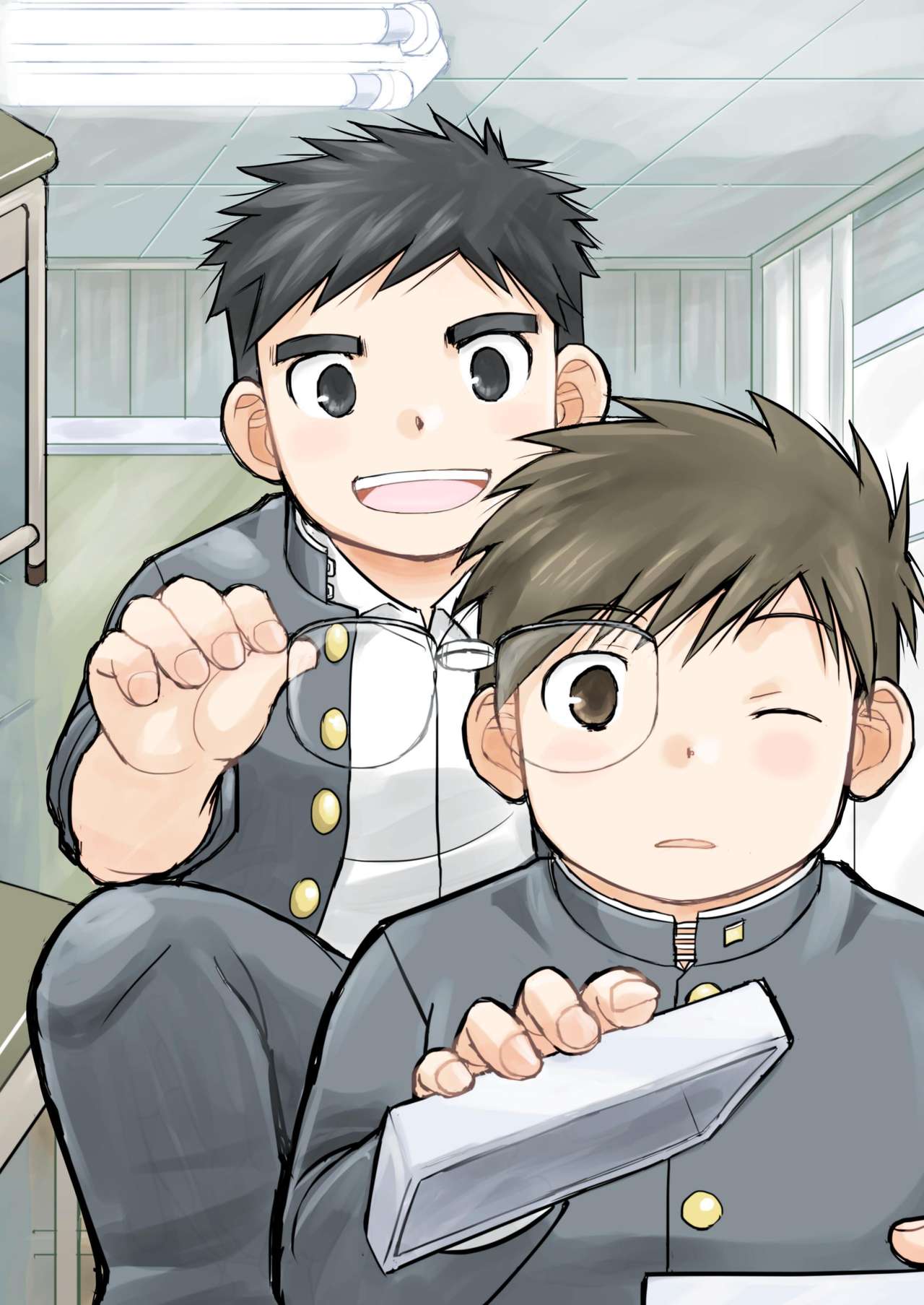 [ひげ大福 (大福)] メガネにセロハンテープ [DL版]