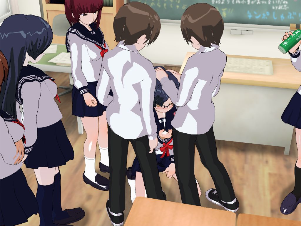 [黒水晶 (一枚の銀貨)] 委員長はクラスで虐められています ～人間お別れ会～