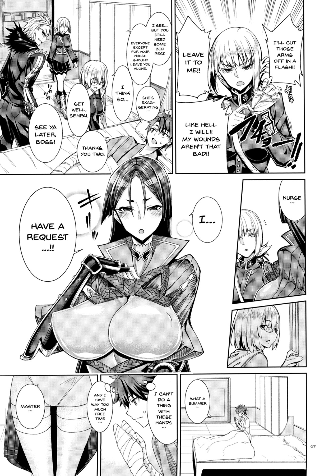 [こーひーめーかー (朝峰テル)] 看護×頼光 (Fate/Grand Order) [英訳] [DL版]