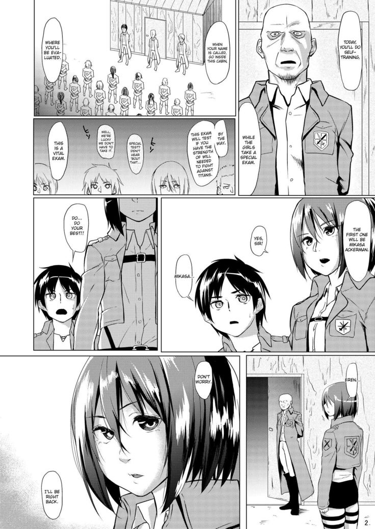 ミカサとキビシイシケン!! |ミカサのラフトレーニング