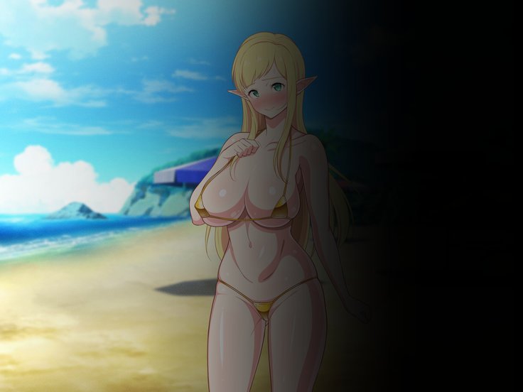 留学生はどすけべ爆乳JKエルフ！