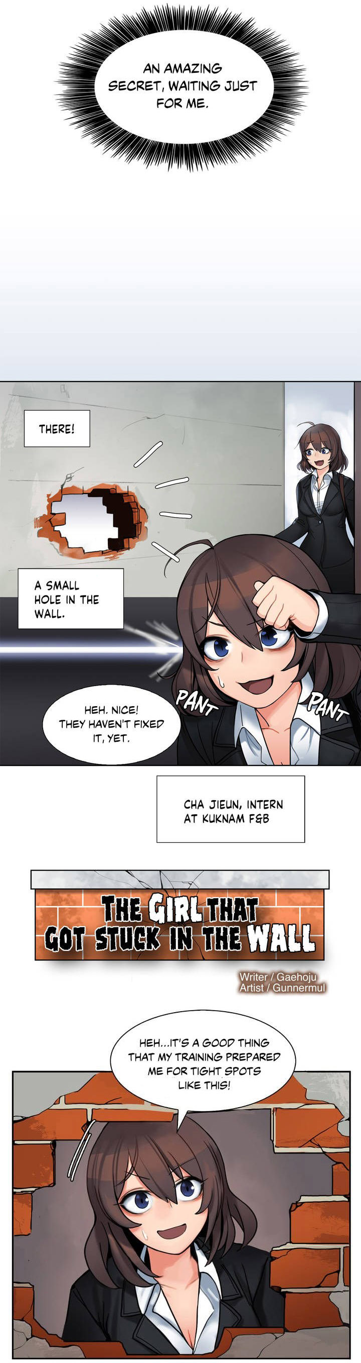 [Gaehoju, Gunnermul] The Girl That Got Stuck in the Wall Ch.1/10 [English] [Hentai Universe]