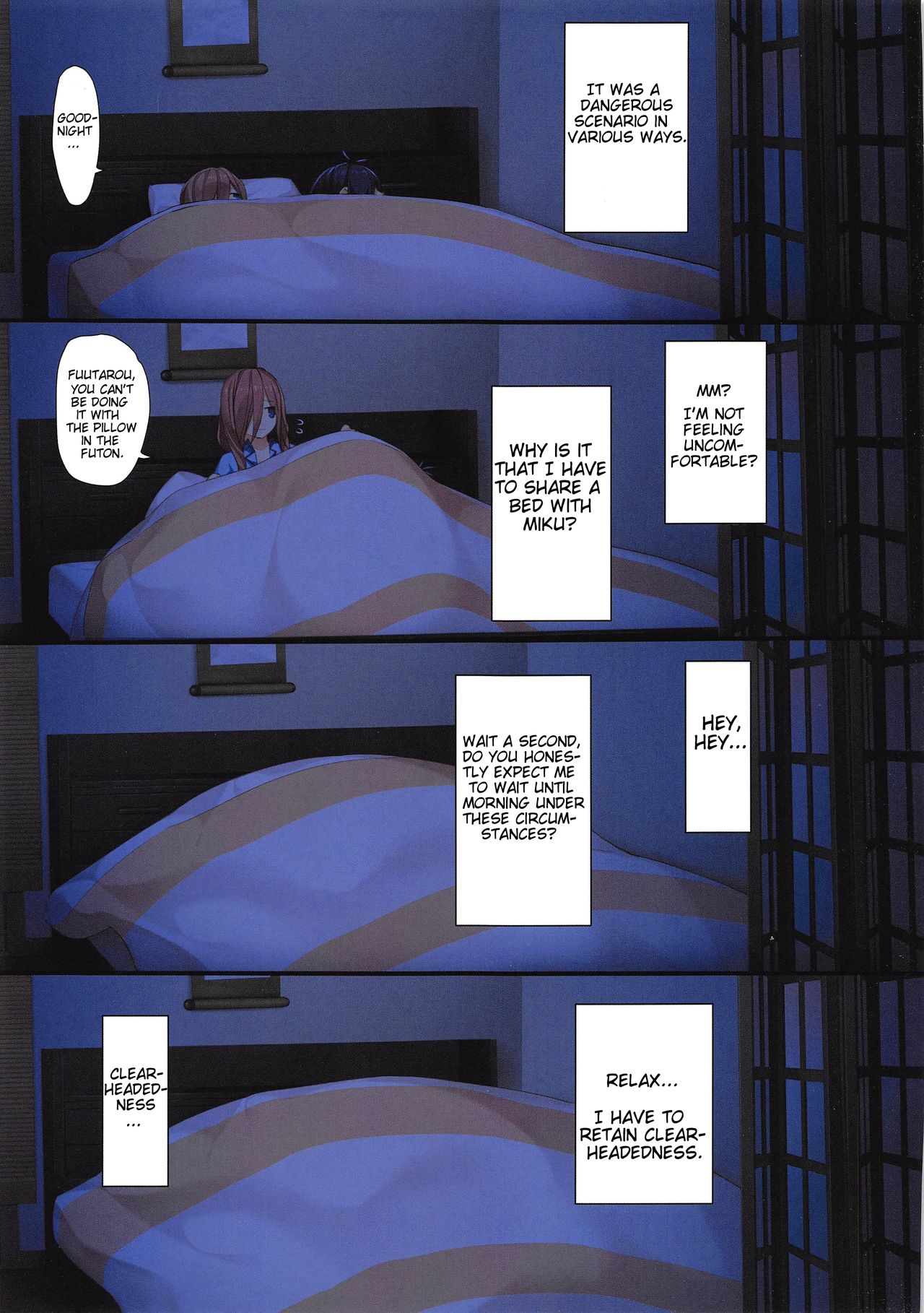 (こみトレ35) [KAROMIX (karory)] 三玖が既成事実を作る本 (五等分の花嫁) [英訳]