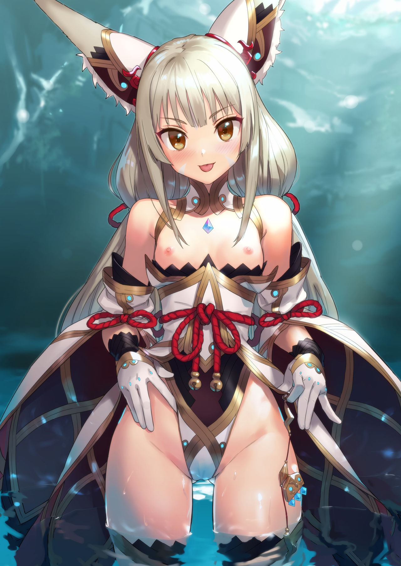 [アジサイデンデン (川上六角、小鳥遊レイ)] ニアのおしりで癒され本 (ゼノブレイド2) [英訳] [DL版]