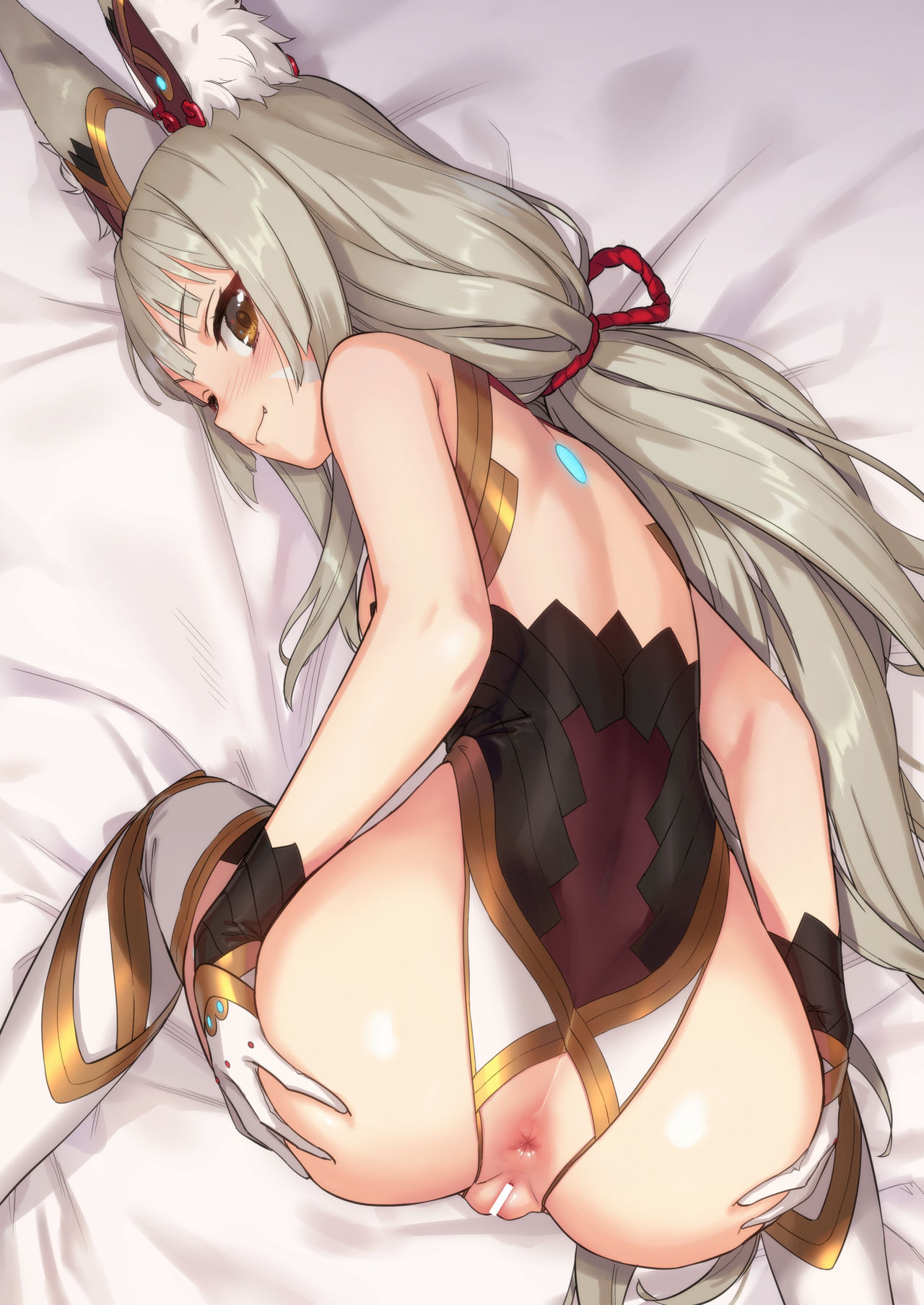 [アジサイデンデン (川上六角、小鳥遊レイ)] ニアのおしりで癒され本 (ゼノブレイド2) [英訳] [DL版]
