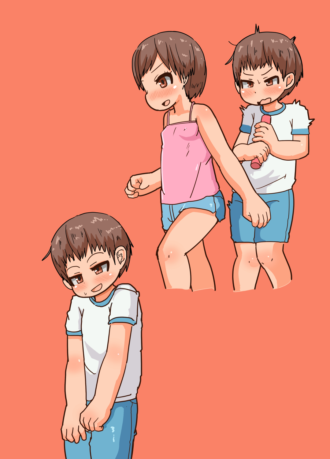 [ゲンキカラーズ] 運動好きなお姉ちゃんと運動嫌いな弟くん