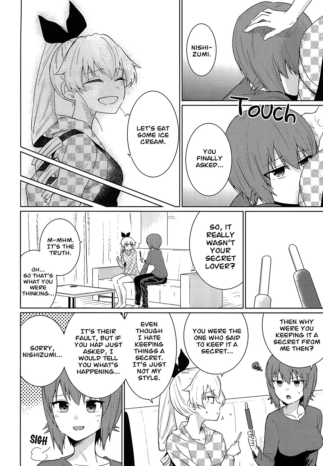 [やわらか書店 (やわらかブラック)] まほとチョビはまだ付き合わない (ガールズ&パンツァー) [英訳] [DL版]