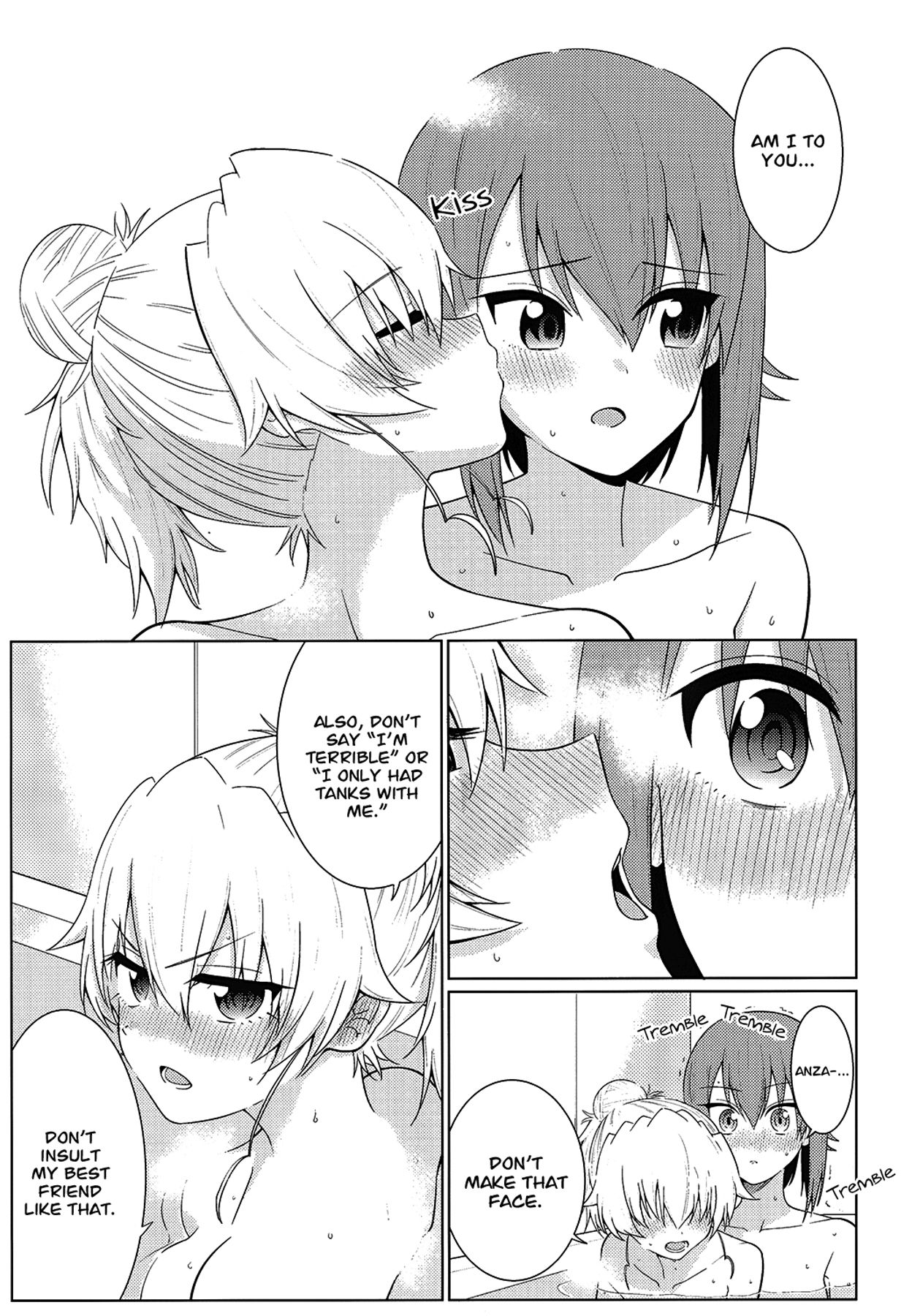 [やわらか書店 (やわらかブラック)] まほとチョビはまだ付き合わない (ガールズ&パンツァー) [英訳] [DL版]