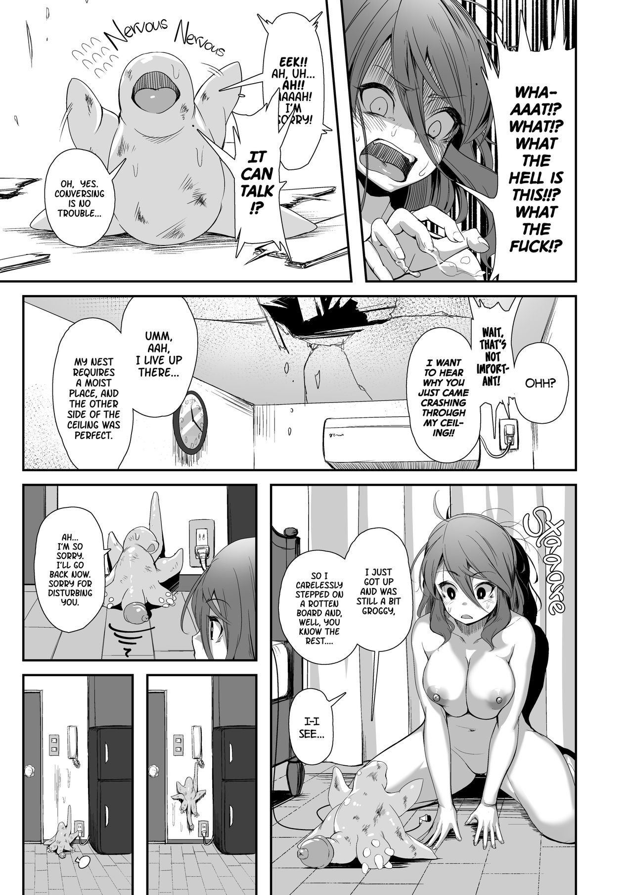 [ねこあらし (也な)] 異形のキミと [英語] [無修正] [DL版]