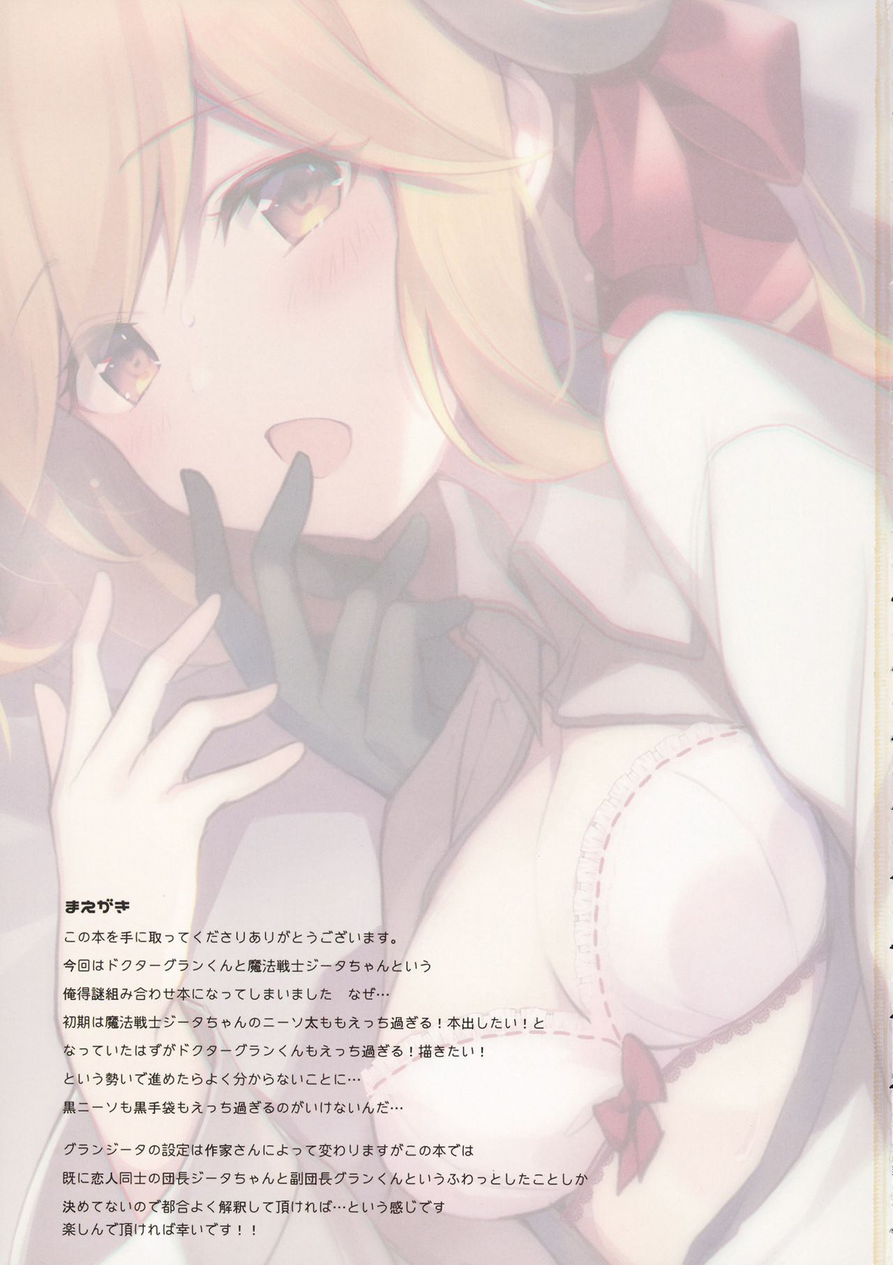 ドクターグランくんの黒てぶくろと魔法戦士ジータちゃんの黒ニーソメッチャスコスコBOOK